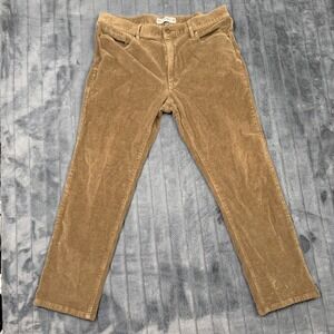 Jos. A. Bank Corduroy Pants Mens 36x29 Tan 1905 Collection Straight Stretch